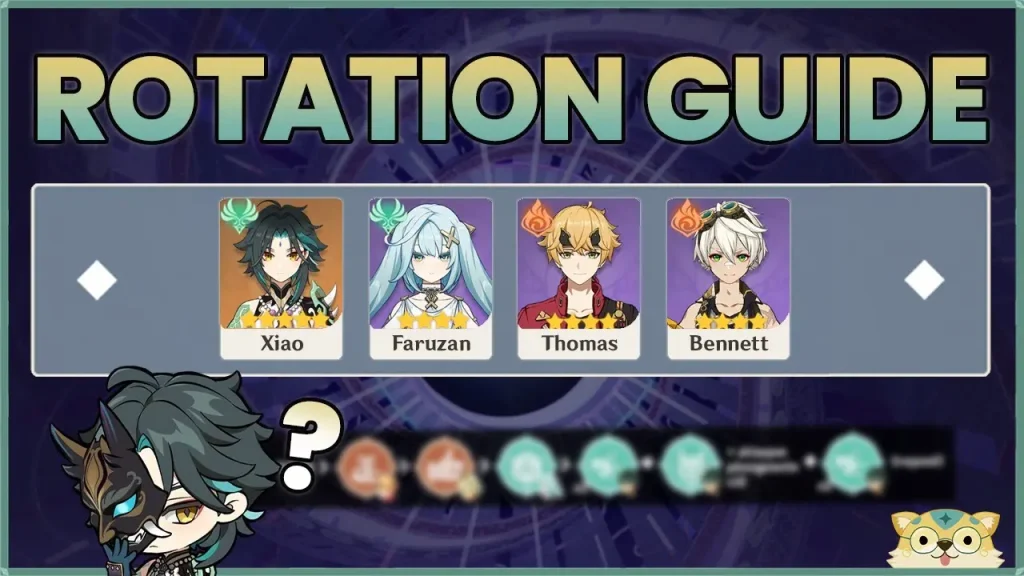 Rotation Xiao, Faruzan, Thomas, Bennett
