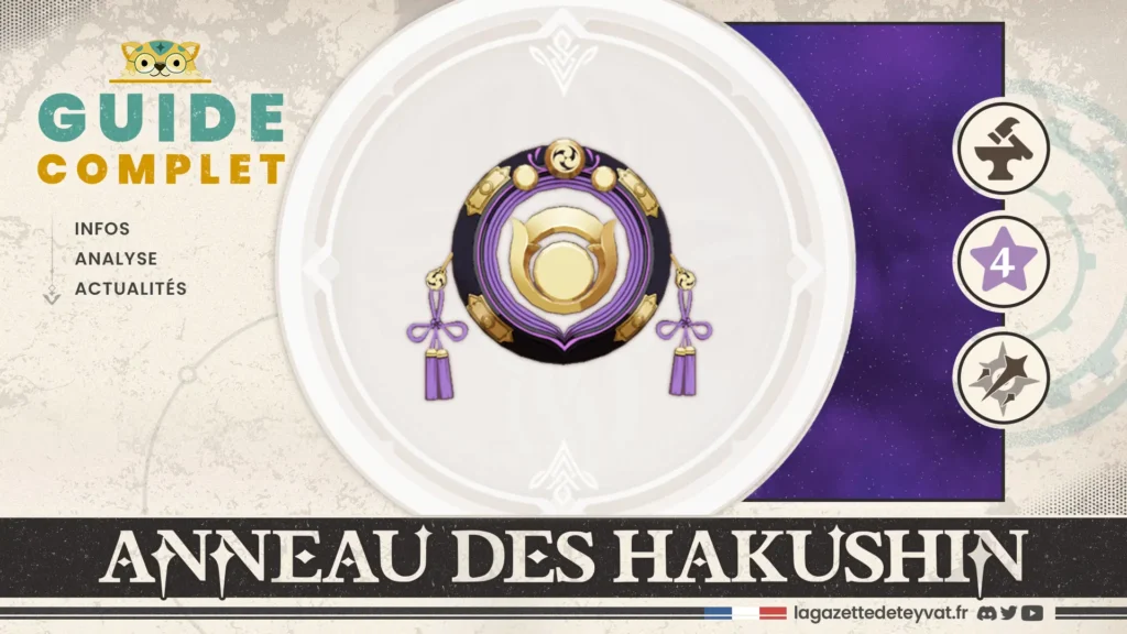 Anneau des Hakushin Genshin Impact, guide complet, farm, personnages conseillés