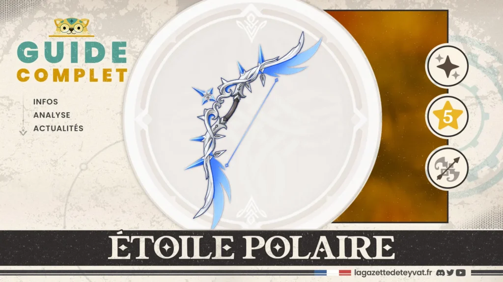 Étoile polaire Genshin Impact, guide complet, farm, personnages conseillés