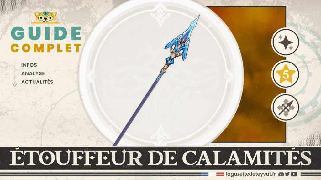 Étouffeur de calamités Genshin Impact, guide complet, farm, personnages conseillés