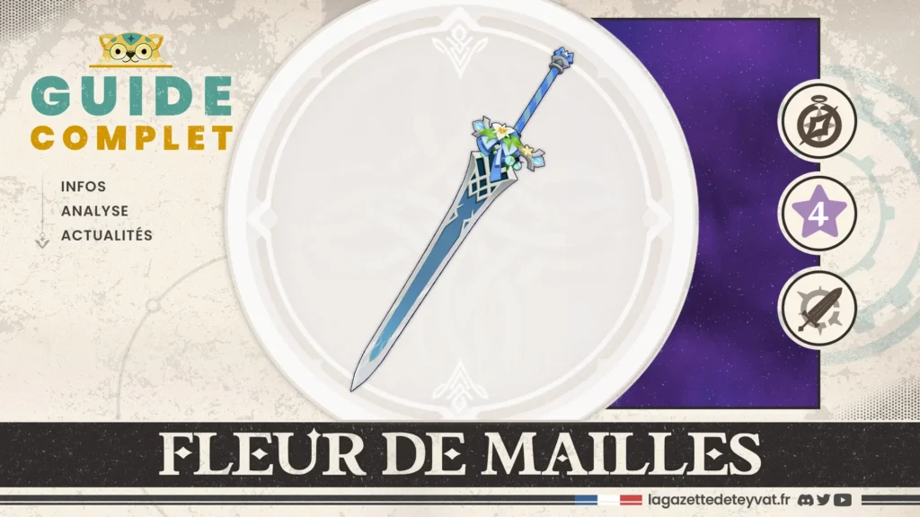 Fleur de mailles Genshin Impact, guide complet, farm, personnages conseillés