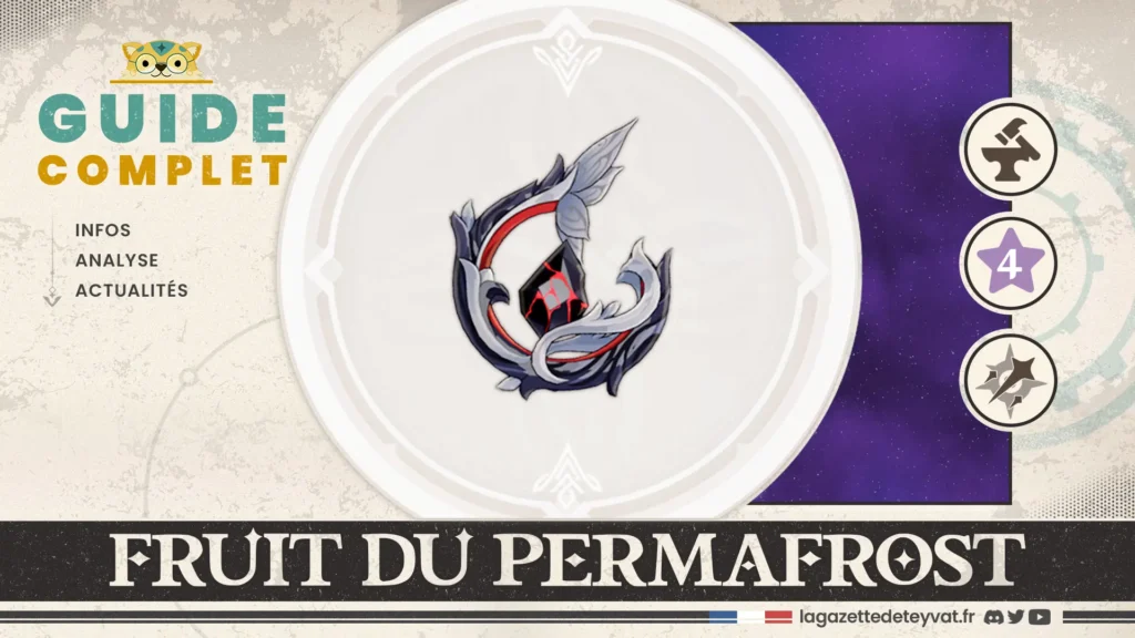 Fruit du permafrost Genshin Impact, guide complet, farm, personnages conseillés