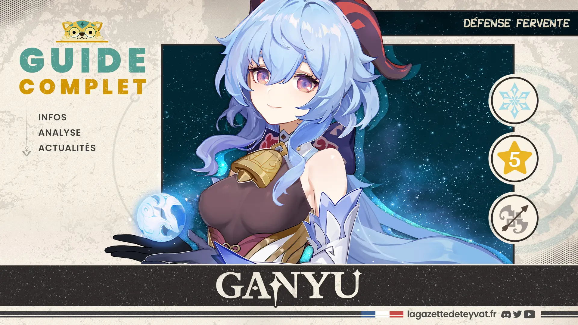 Ganyu Genshin Impact, guide complet, farm, build, synergies, rotations