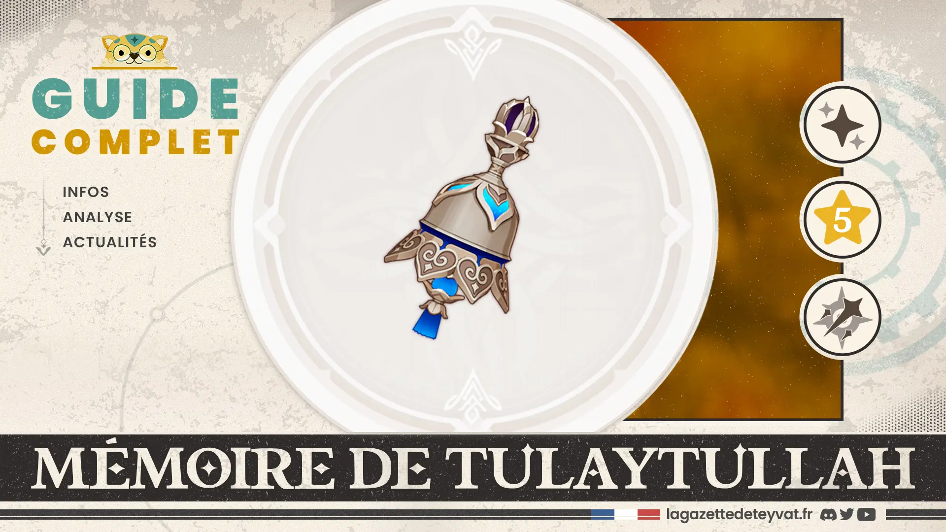 Mémoire de Tulaytullah Genshin Impact, guide complet, farm, personnages conseillés