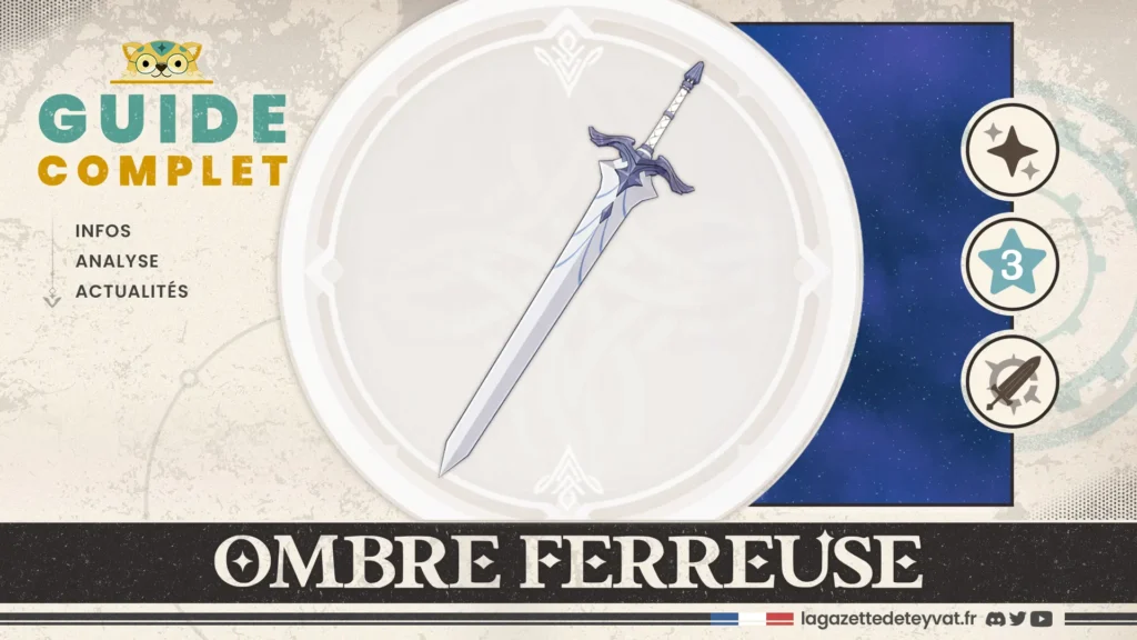 Ombre ferreuse Genshin Impact, guide complet, farm, personnages conseillés