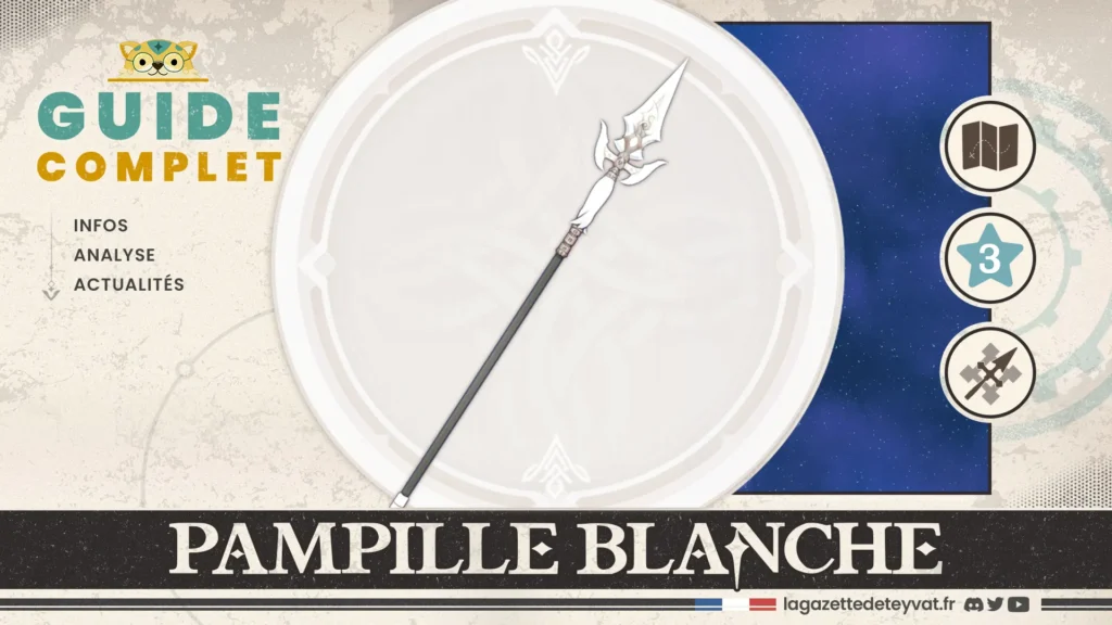 Pampille blanche Genshin Impact, guide complet, farm, personnages conseillés