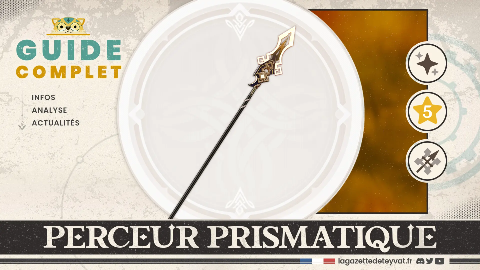 Perceur Prismatique Genshin Impact, guide complet, farm, personnages conseillés