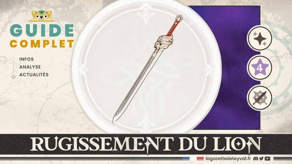 Rugissement du Lion Genshin Impact, guide complet, farm, personnages conseillés