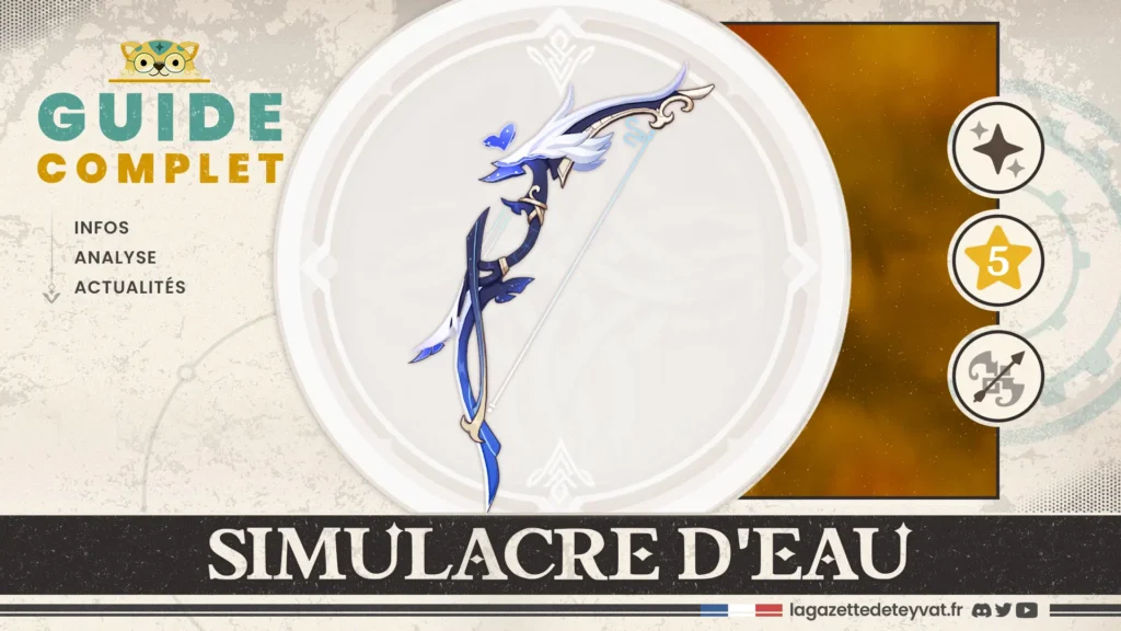 Simulacre d'eau Genshin Impact, guide complet, farm, personnages conseillés