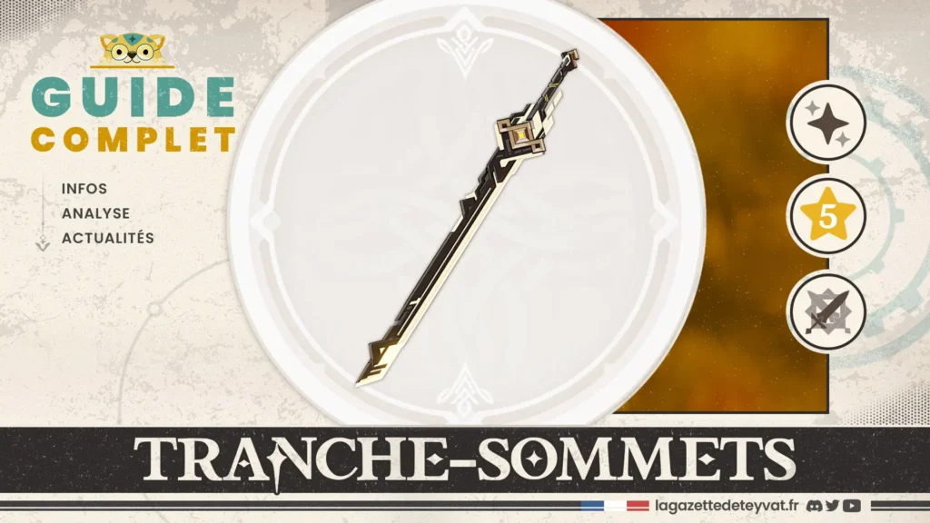 Tranche-Sommets Genshin Impact, guide complet, farm, personnages conseillés