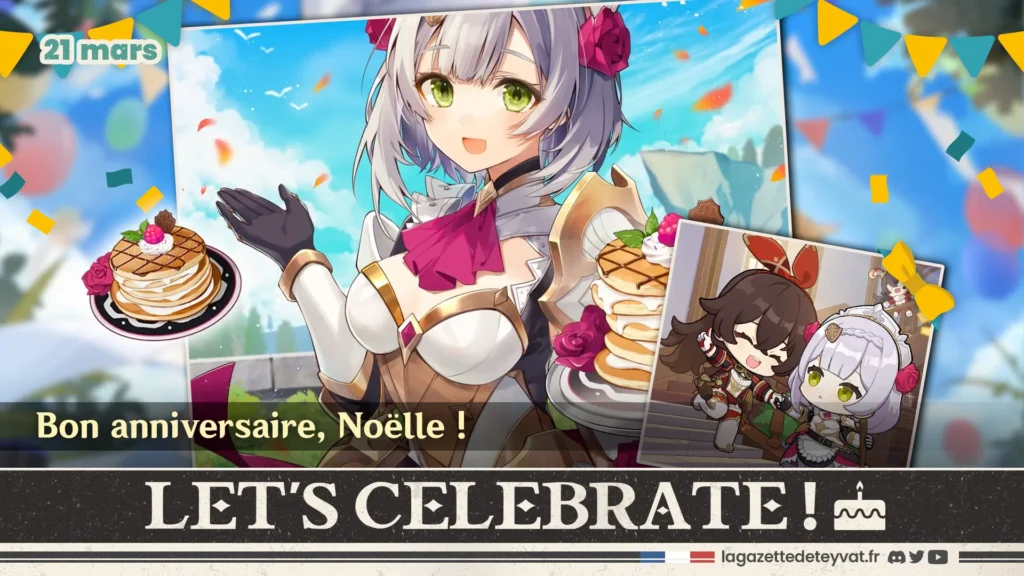 Anniversaire de Noëlle sur Genshin Impact