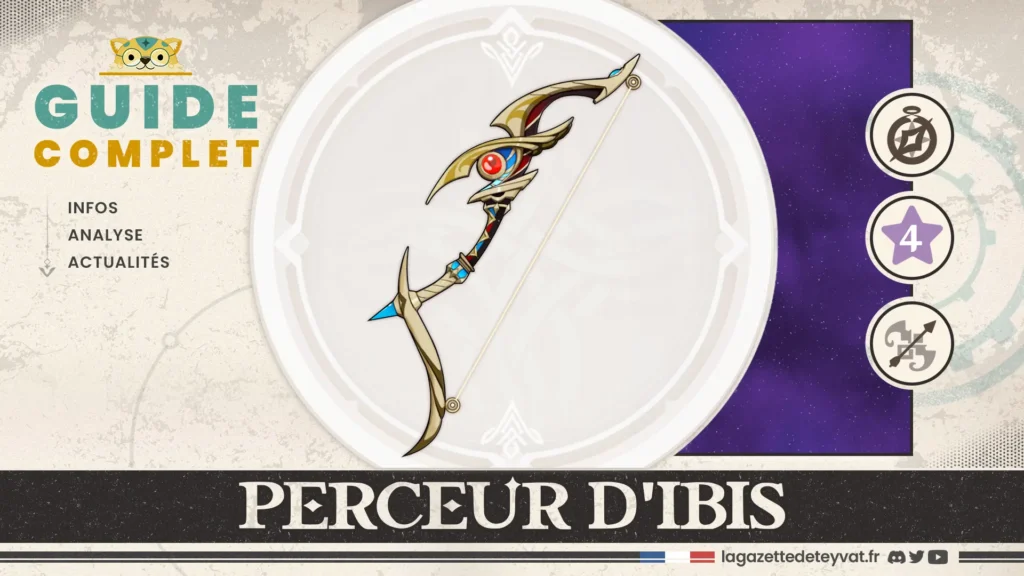 Perceur d'ibis Genshin Impact, guide complet, farm, personnages conseillés