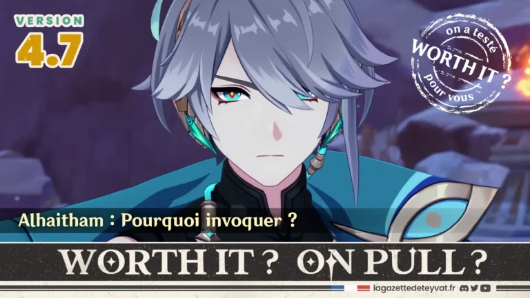Alhaitham Genshin Impact, analyse du personnage à invoquer, lore, gameplay et design