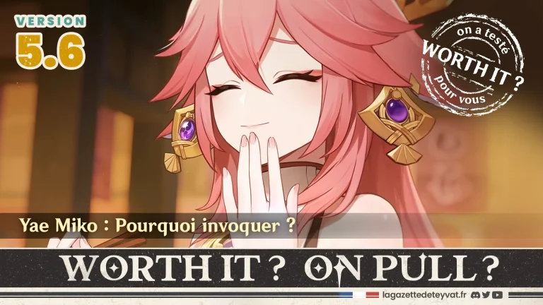 Yae Miko Genshin Impact, analyse du personnage à invoquer, lore, gameplay et design