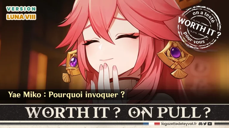 Yae Miko Genshin Impact, analyse du personnage à invoquer, lore, gameplay et design