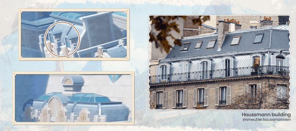 Fontaine - les célèbres toits de Paris