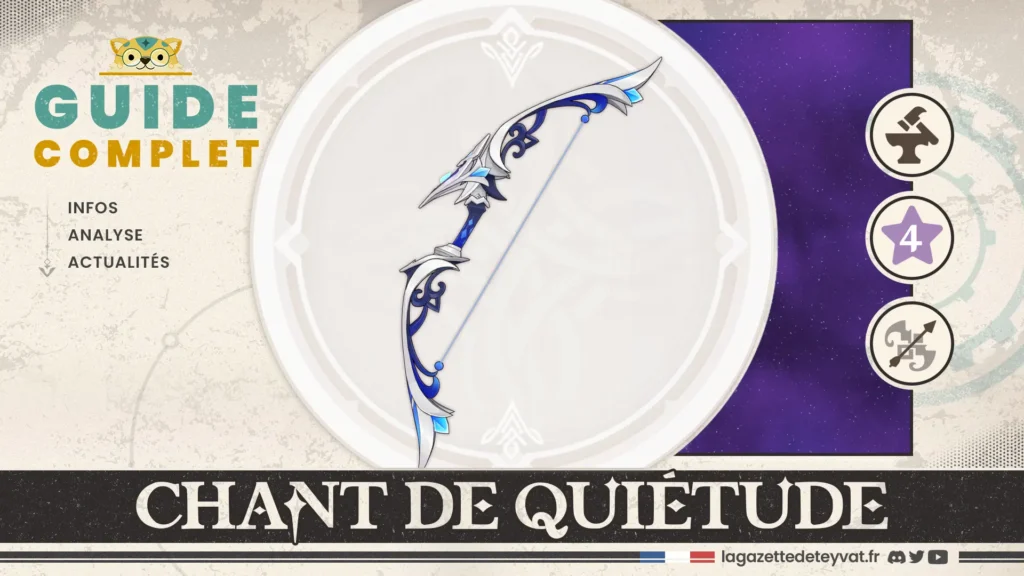 Chant de quiétude Genshin Impact, guide complet, farm, personnages conseillés