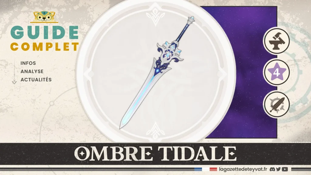 Ombre tidale Genshin Impact, guide complet, farm, personnages conseillés