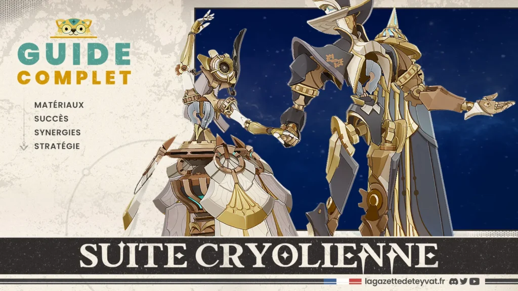 Suite cryolienne Genshin Impact, guide complet, matériaux, succès, synergies, stratégie