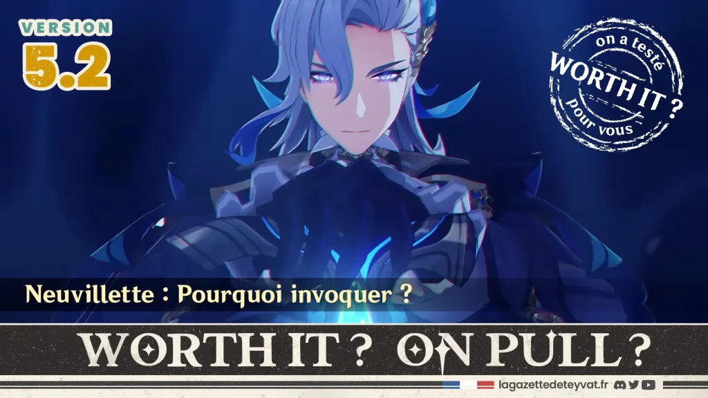 Neuvillette Genshin Impact, analyse du personnage à invoquer, lore, gameplay et design