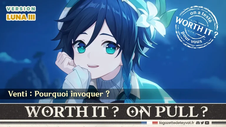 Venti Genshin Impact, analyse du personnage à invoquer, lore, gameplay et design