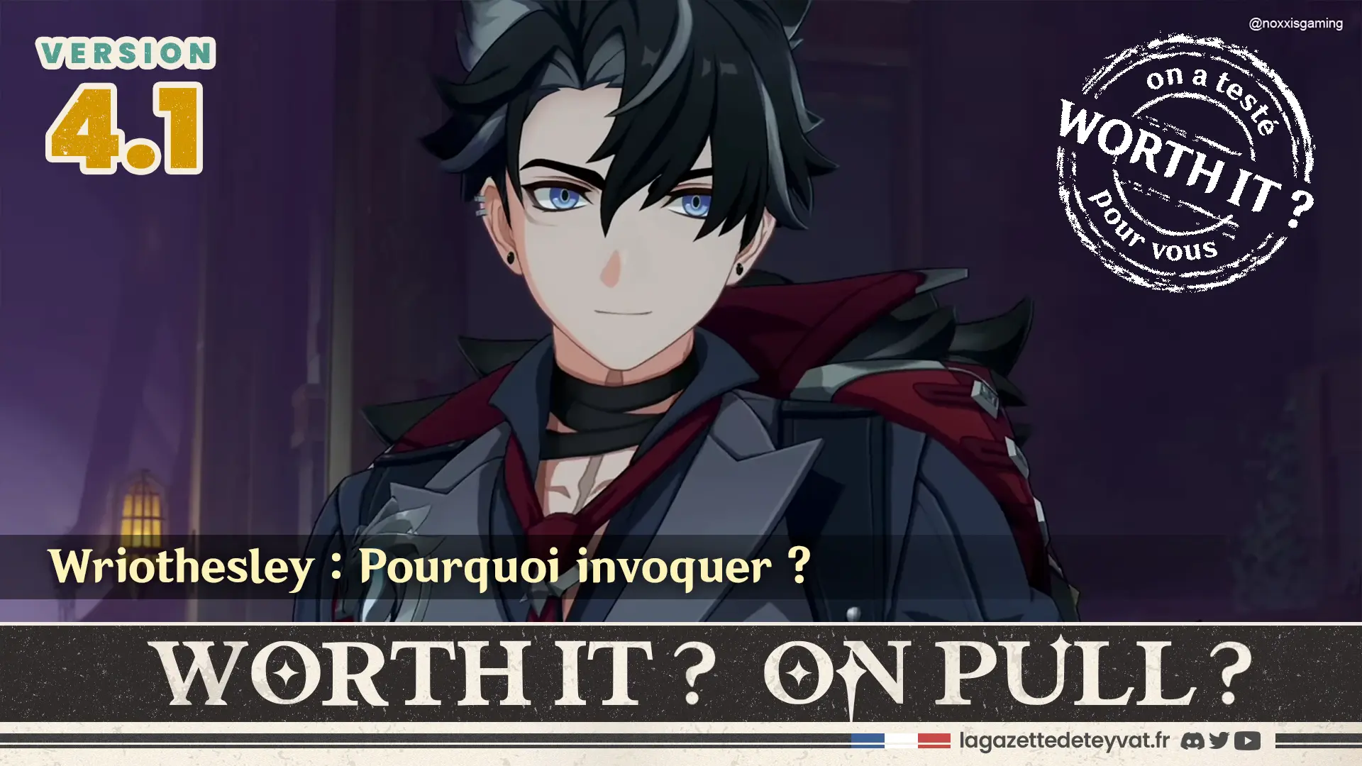 Wriothesley Genshin Impact, analyse du personnage à invoquer, lore, gameplay et design