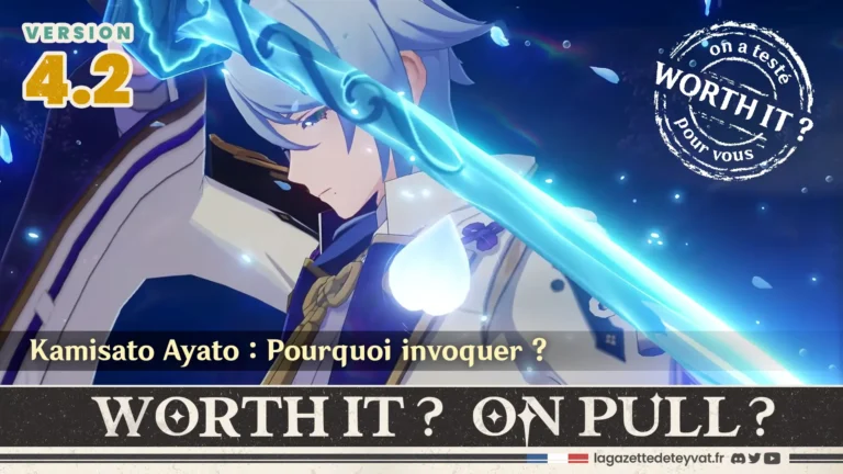 Kamisato Ayato Genshin Impact, analyse du personnage à invoquer, lore, gameplay et design