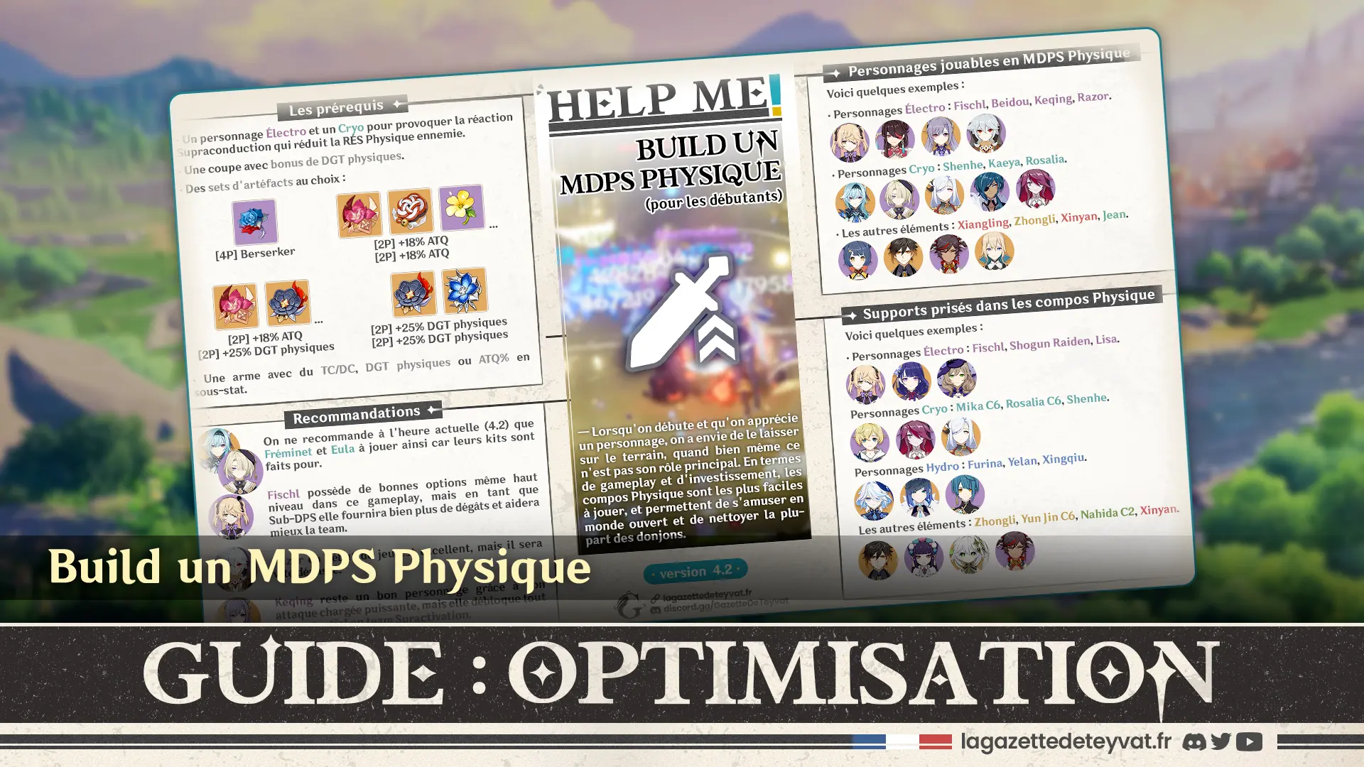 Optimisation Genshin : Build un MDPS Physique