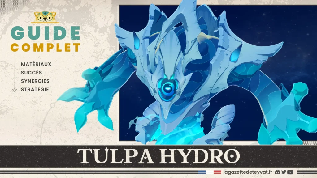 Tulpa Hydro Genshin Impact, guide complet, matériaux, succès, synergies, stratégie