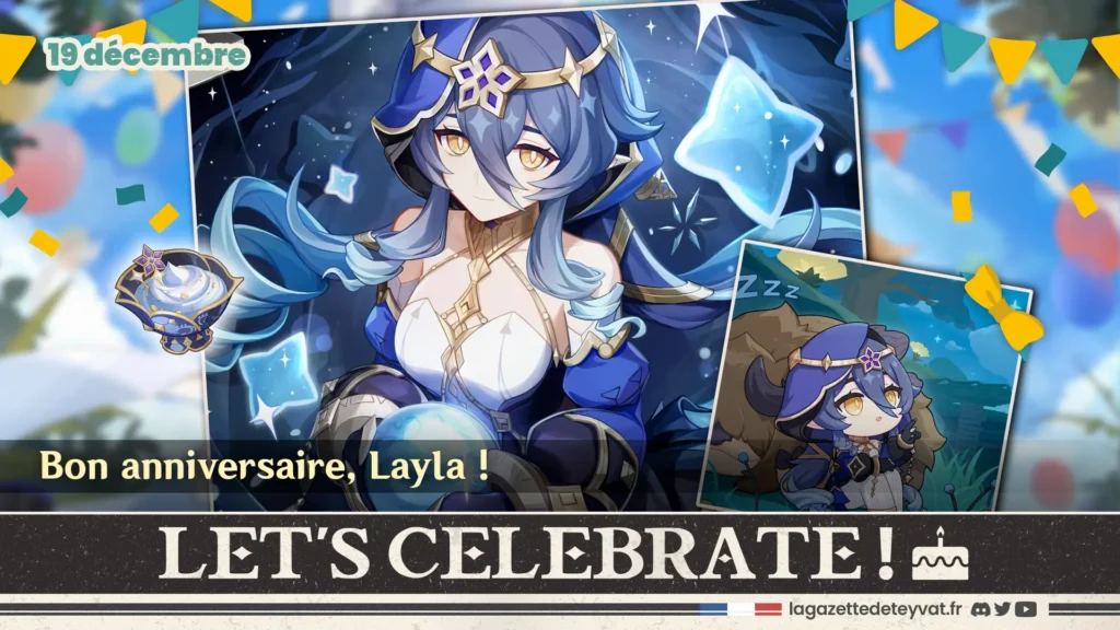 Anniversaire de Layla sur Genshin Impact