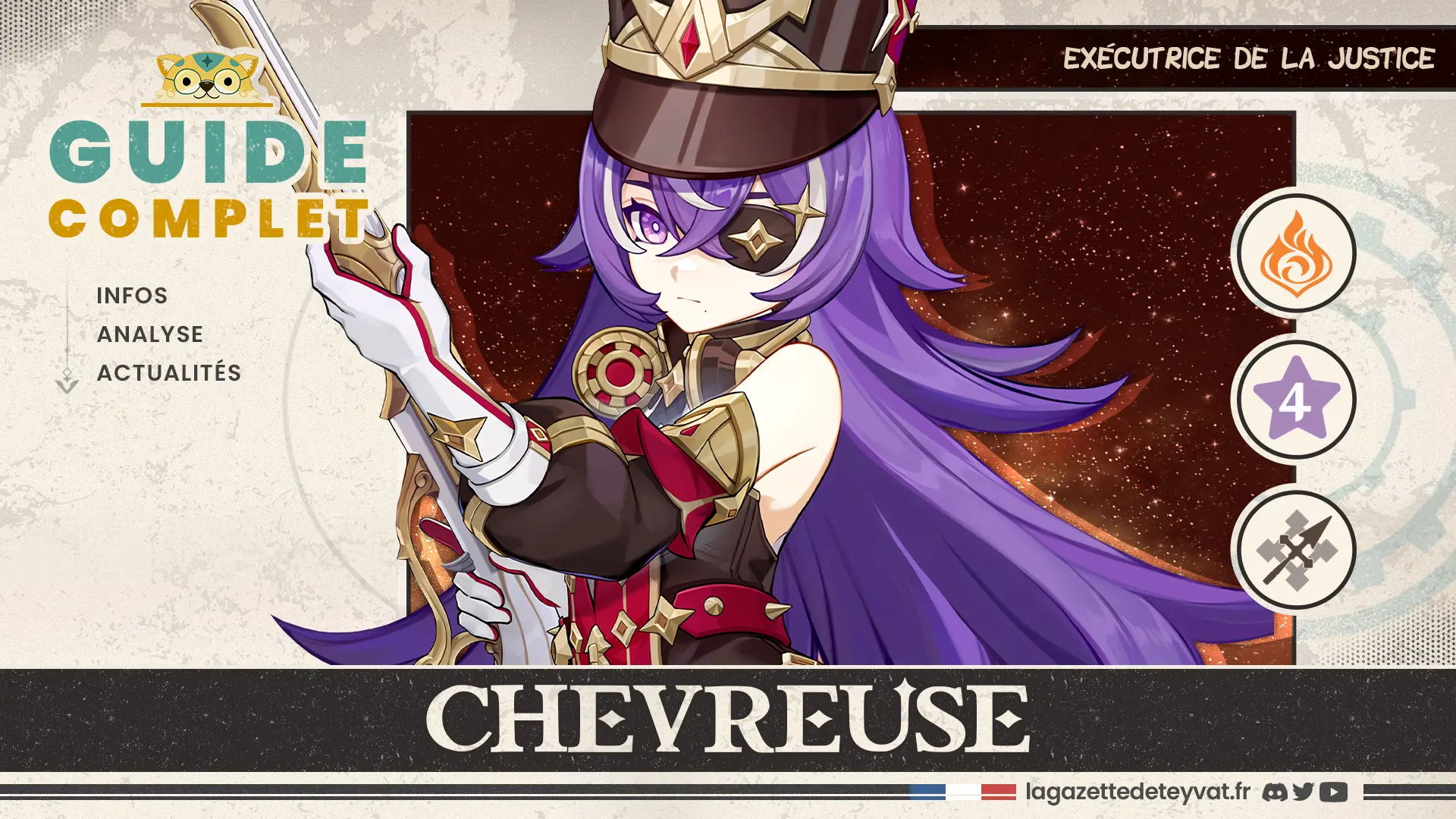 Chevreuse Genshin Impact, guide complet, farm, build, synergies, rotations