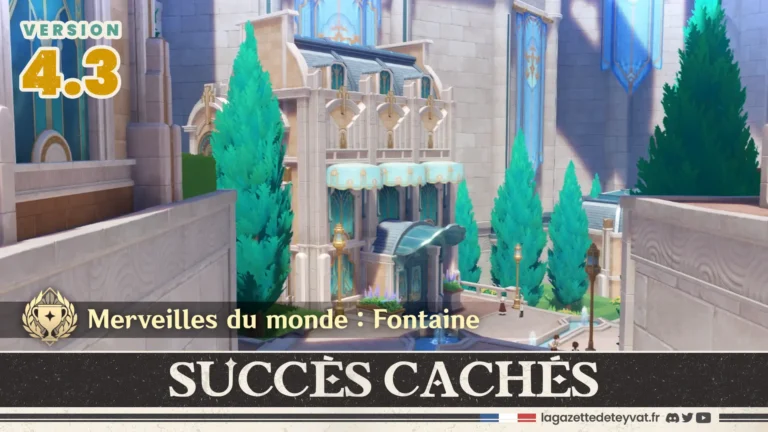 4.3 Succès cachés Fontaine, Genshin Impact