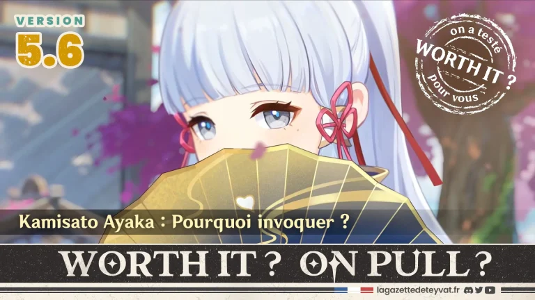 Kamisato Ayaka Genshin Impact, analyse du personnage à invoquer, lore, gameplay et design