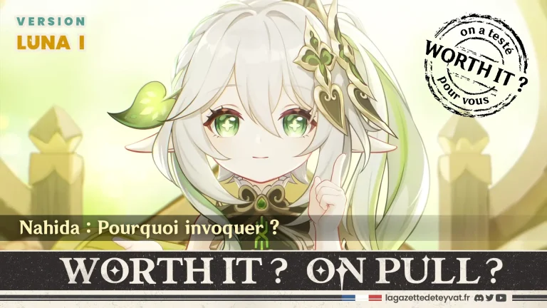 Nahida Genshin Impact, analyse du personnage à invoquer, lore, gameplay et design