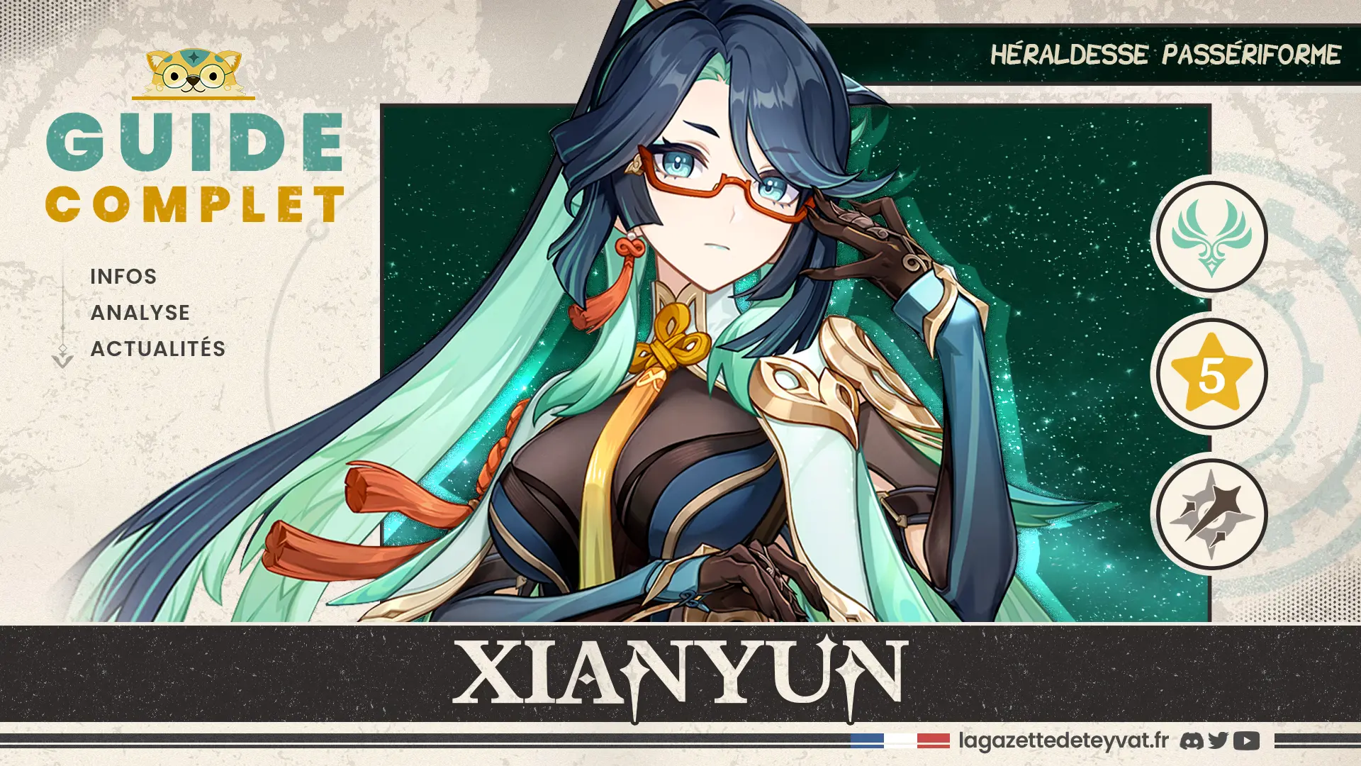 Xianyun Genshin Impact, guide complet, farm, build, synergies, rotations