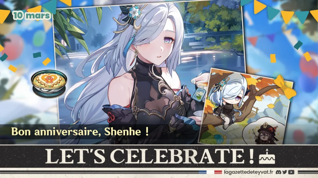 Anniversaire de Shenhe sur Genshin Impact