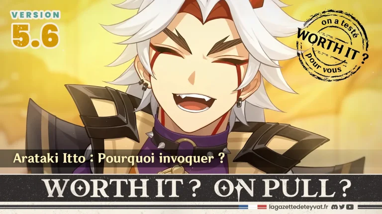 Arataki Itto Genshin Impact, analyse du personnage à invoquer, lore, gameplay et design