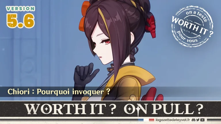 Chiori Genshin Impact, analyse du personnage à invoquer, lore, gameplay et design