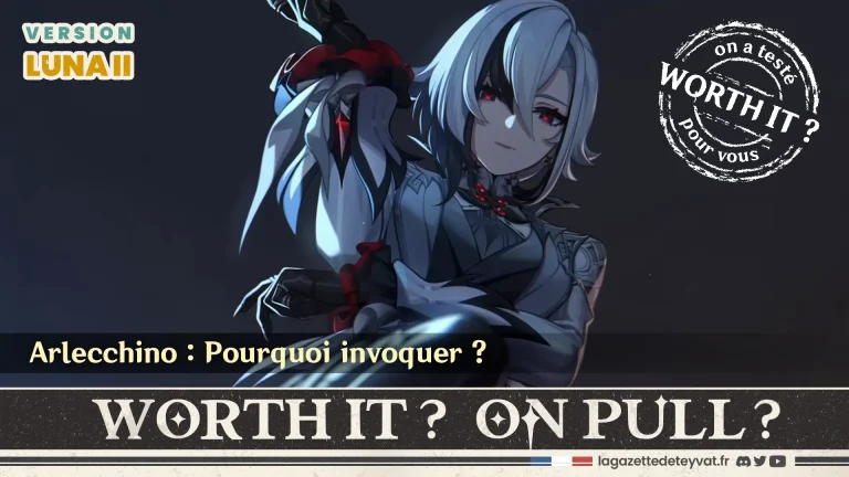 Arlecchino Genshin Impact, analyse du personnage à invoquer, lore, gameplay et design