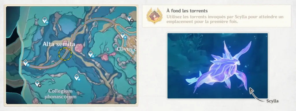 À fond les torrents, Succès Genshin Impact