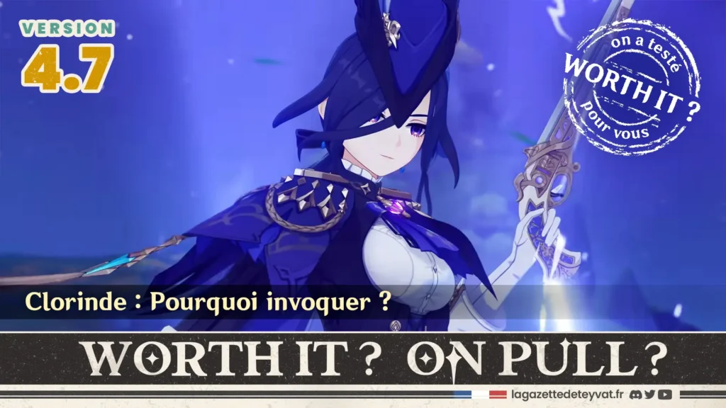 Clorinde Genshin Impact, analyse du personnage à invoquer, lore, gameplay et design