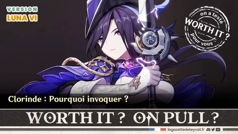 Clorinde Genshin Impact, analyse du personnage à invoquer, lore, gameplay et design