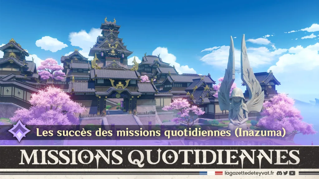 Succès Missions quotidiennes Inazuma, Genshin Impact