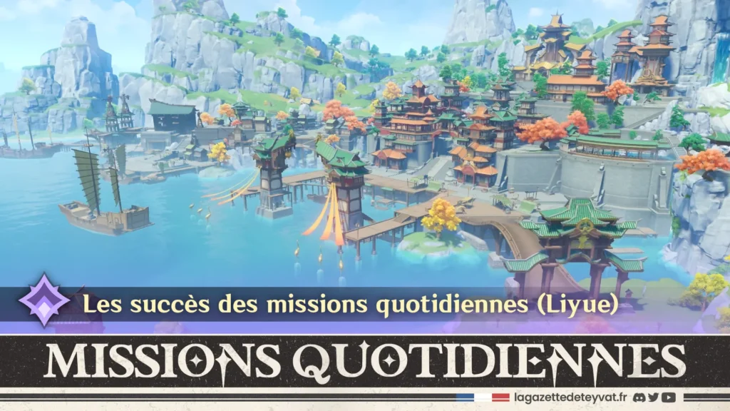 Succès Missions quotidiennes Liyue, Genshin Impact