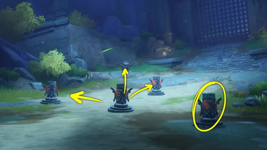 Défi de Diluc tuto phase 1, Écho peinturé, Genshin Impact