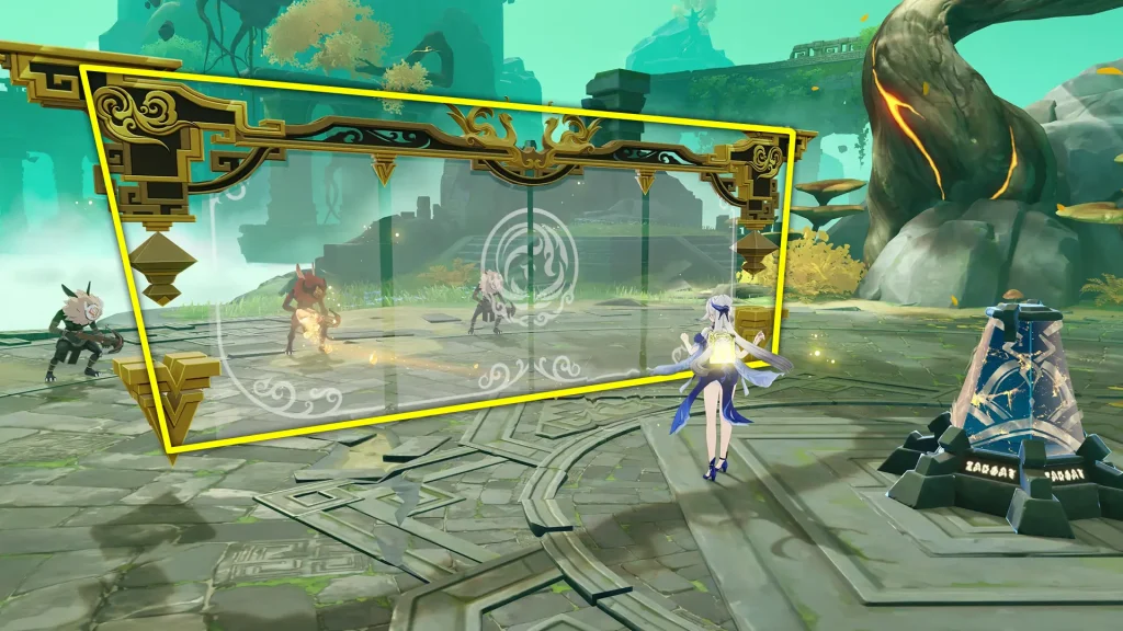Défi de Ningguang tuto phase 1, Écho peinturé, Genshin Impact