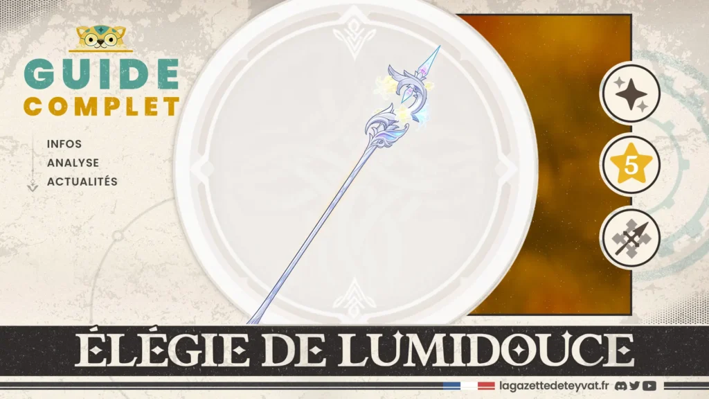 Élégie de lumidouce Genshin Impact, guide complet, farm, personnages conseillés