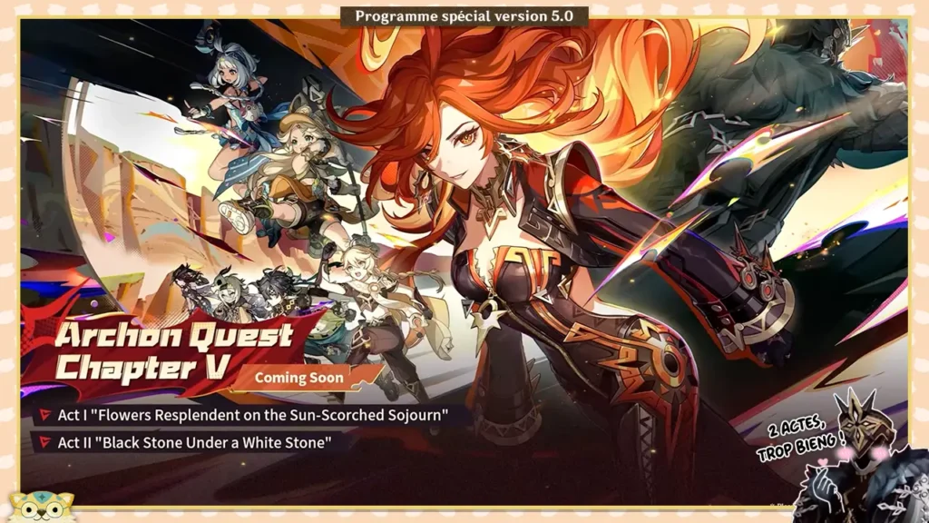 Quête d'Archons Genshin Impact 5.0