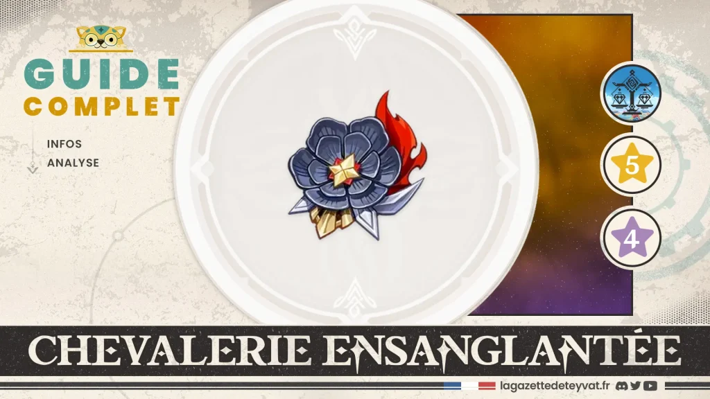 Chevalerie ensanglantée Genshin Impact, guide artéfact