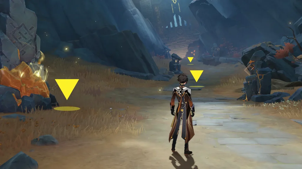 Défi de Zhongli tuto phase 1, Écho peinturé, Genshin Impact